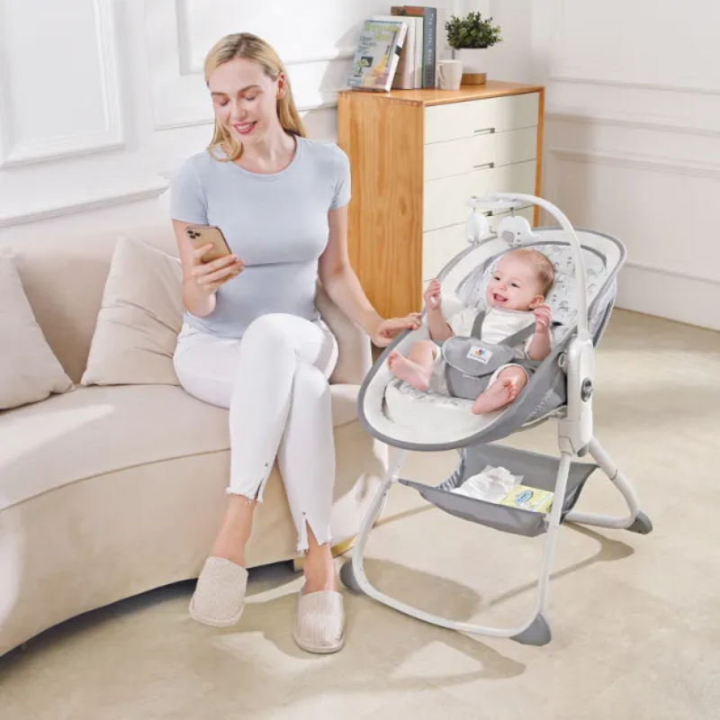 6-in-1 Deluxe Multi-Function Bassinet – Rocker, Napper & Infant Carrier