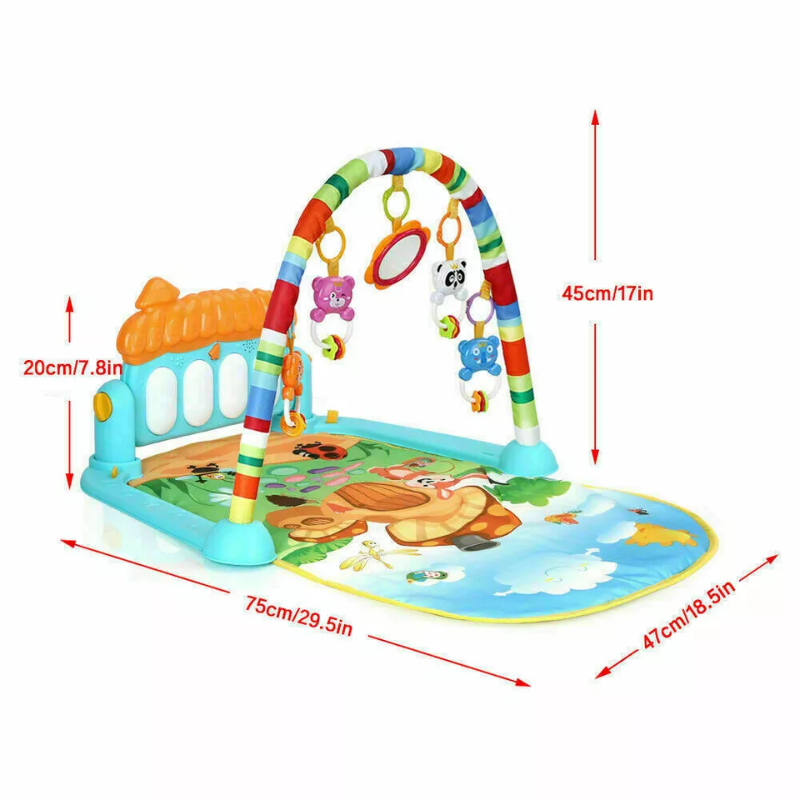 Baby Play Gym Piano Fitness Rack Mat - Perfect for Early Development
