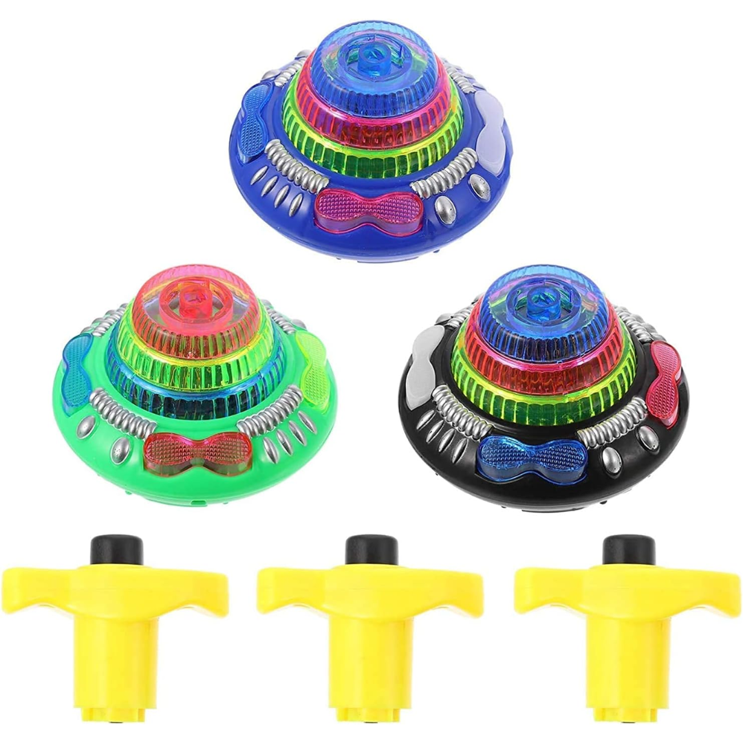Flashing Super Spinning Top – Light-Up Gyro Toy (Set of 12) 🌀✨