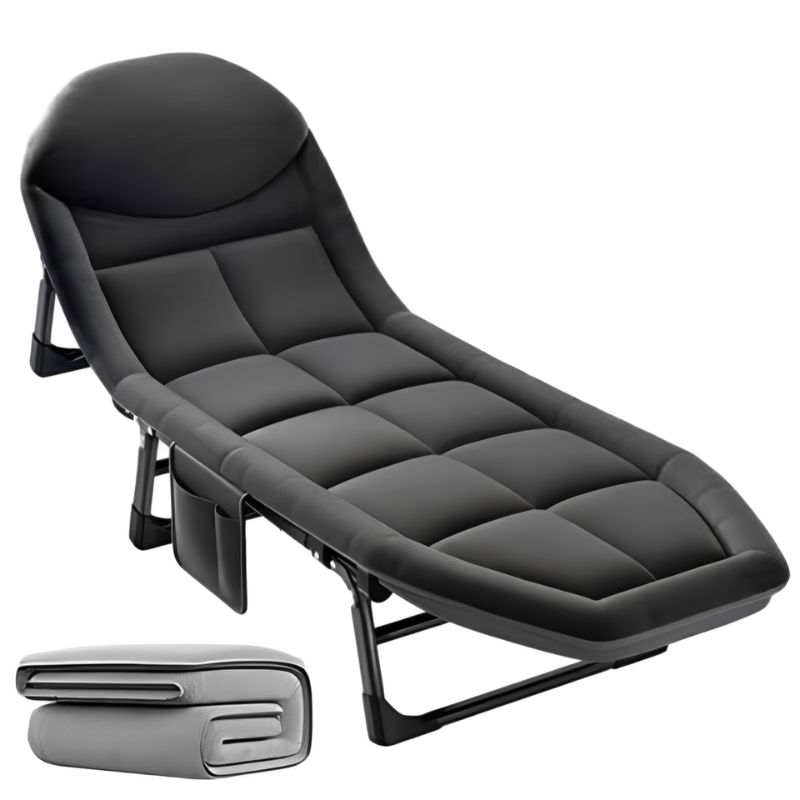Multi-Functional Foldable Camping Bed & Lounge Chair – 176cm | Ergonomic, Portable & Adjustable