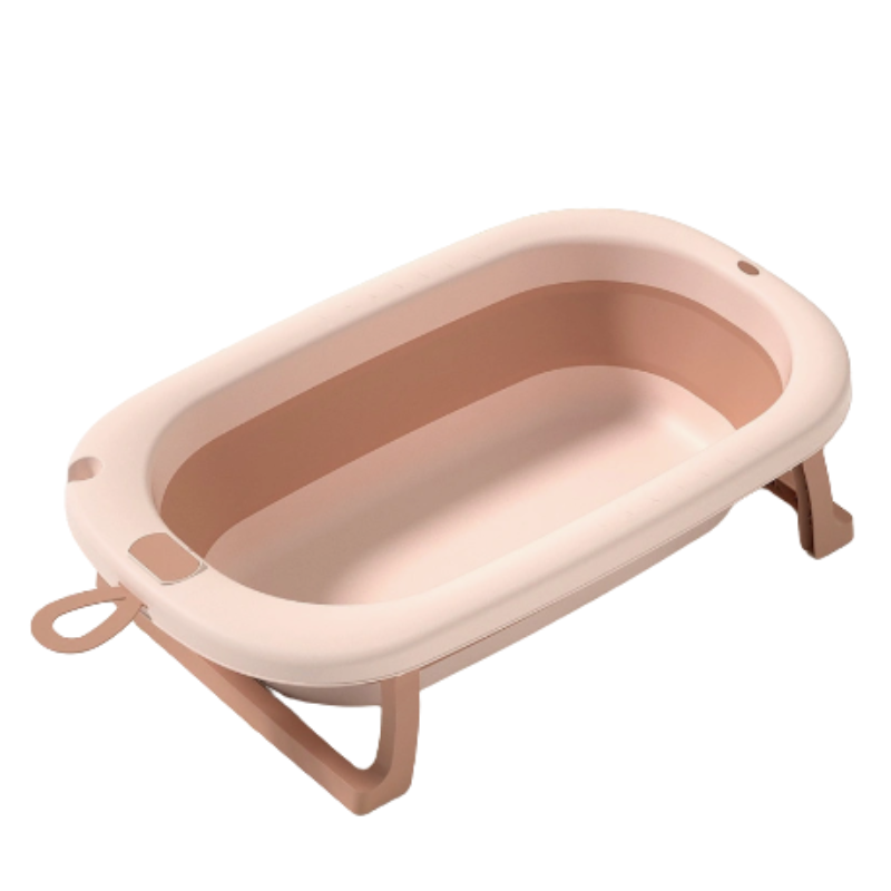 Baby Plastic Folding Bath Tub with Temperature Display – Safe, Spacious, and Convenient
