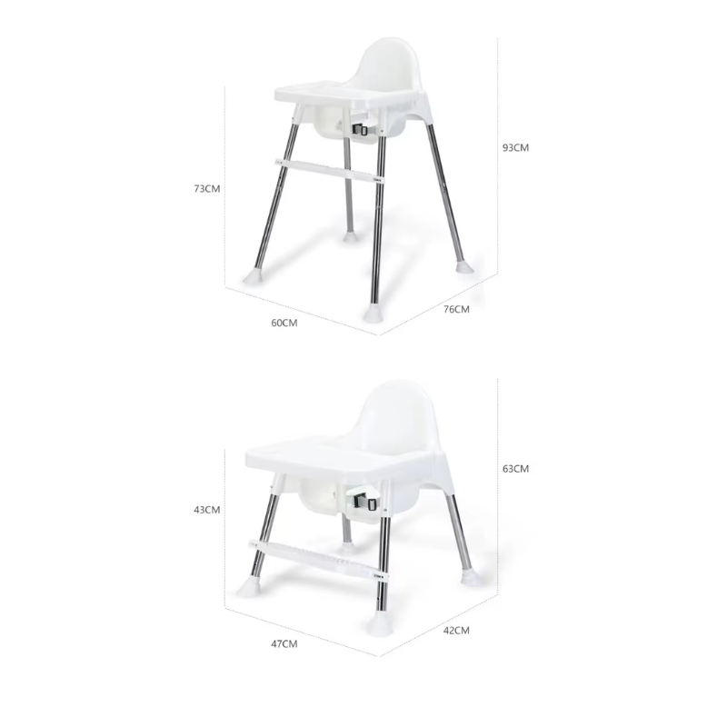 2-in-1 Adjustable Baby High Chair – Multifunctional Baby Feeding & Dining Chair | Safe & Comfortable