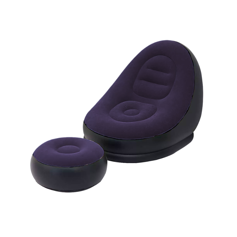 Single Seater Inflatable Sofa with Foot Rest – Ergonomic, Comfortable & Portable