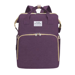 Crib Nappy Travel Foldable Waterproof Backpack Maternity Diaper Bag with Bassinet