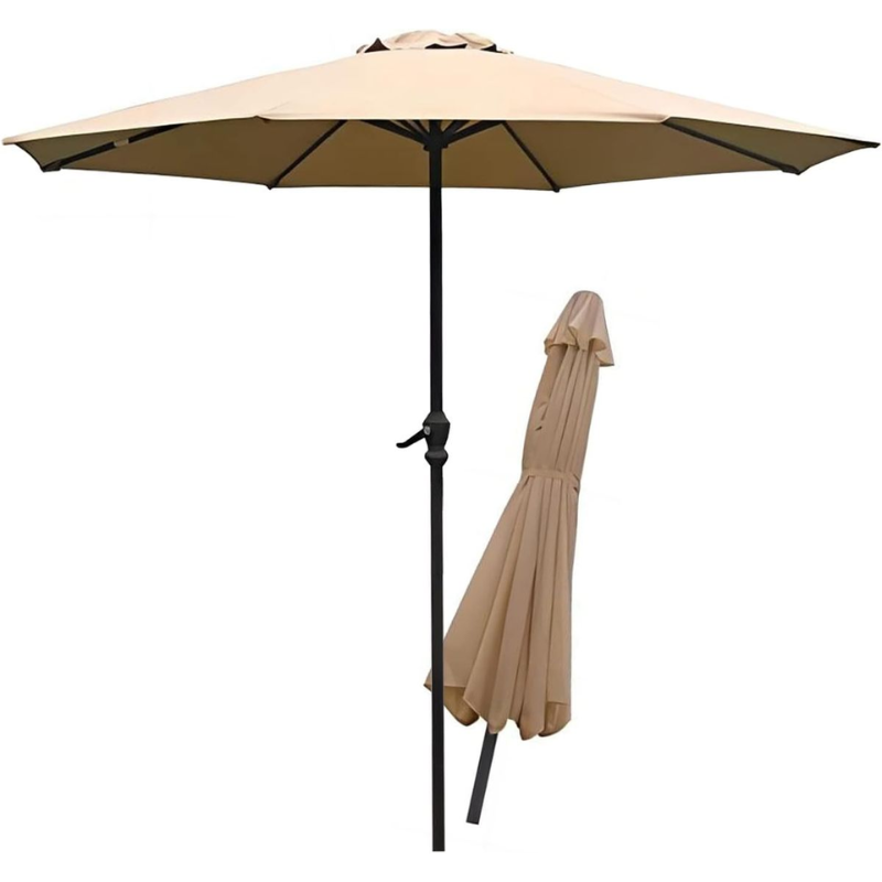 Heavy-Duty Outdoor Patio Umbrella Base – Sturdy Resin-Coated Concrete Stand for Market Umbrellas