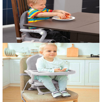 Adjustable Meal High Chair Booster Seat for Babies - Easy to Clean, Portable, Safe & Comfortable Feeding Solution