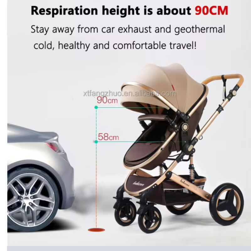 Baby Stroller 2-in-1 Belecoo 530s – Lightweight, Foldable & Luxury Design