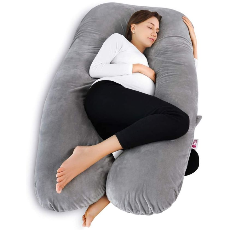51'' U-Shaped Pregnancy Pillow - Ultimate Comfort & Support for Maternity Needs