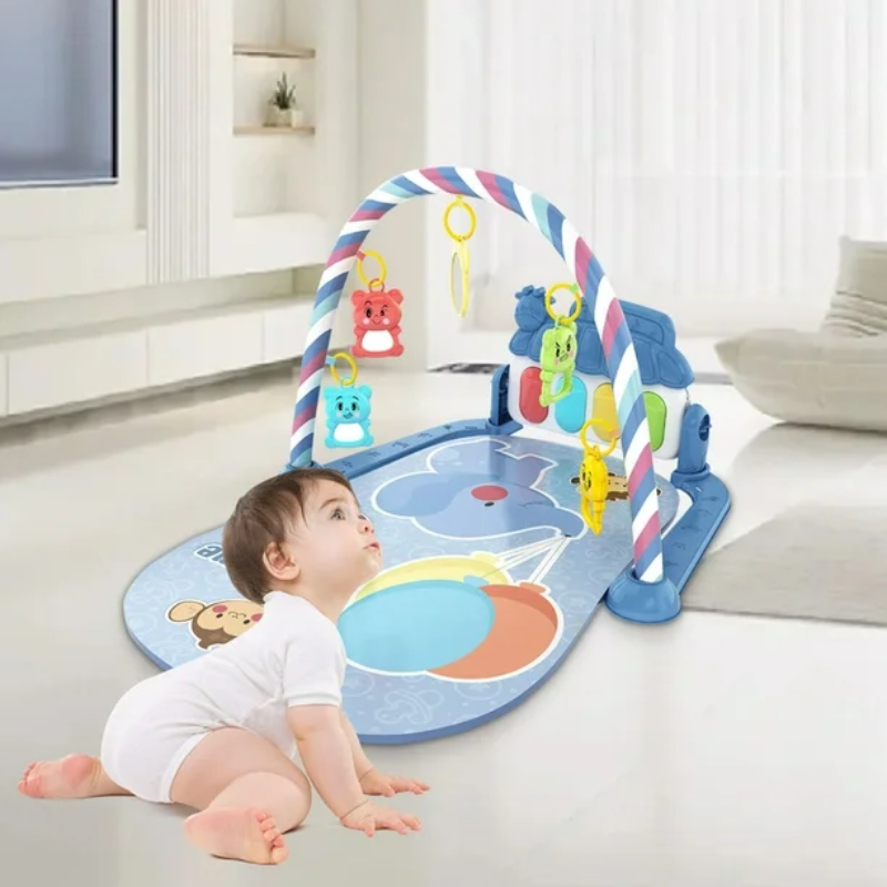 Glow & Grow Kick & Play Baby Piano Gym – Musical Activity Playmat for Newborns 0+ Months | Soft, Removable & Multi-Sensory Developmental Toy