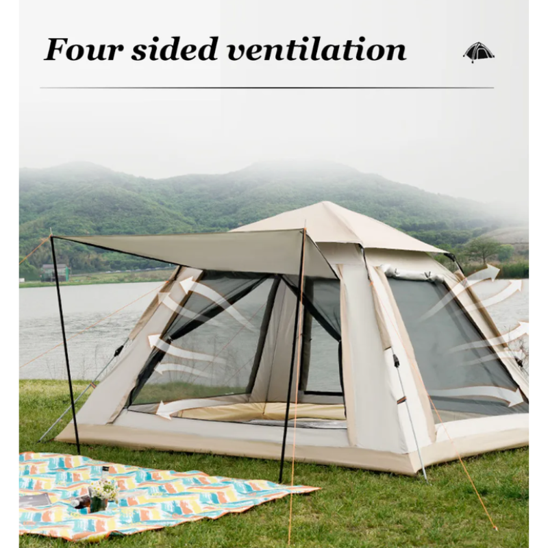 Pop Up Family Outdoor Camping Dome Tent – Waterproof, UV-Resistant, Easy Setup, Lightweight & Durable