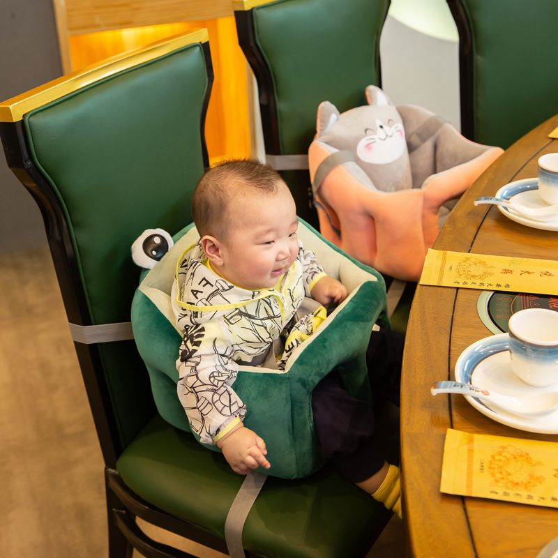 Cute Plush Baby Sofa Support Chair – Cartoon Animal Infant Seat with 360° Back Support & Safety Straps