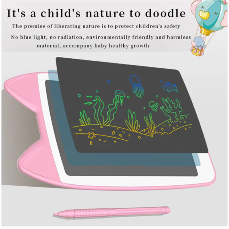 8-Inch LCD Smart Screen Drawing Tablet – Kitten Magic Board for Kids & Adults