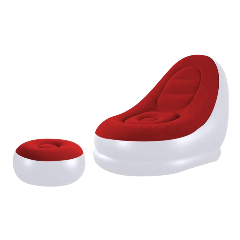 Single Seater Inflatable Sofa with Foot Rest – Ergonomic, Comfortable & Portable