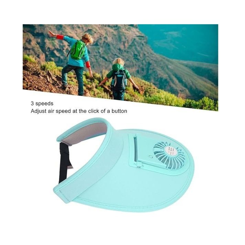 Breathable USB Rechargeable Summer Fan Cooling Cap – Stay Cool & Sun-Protected