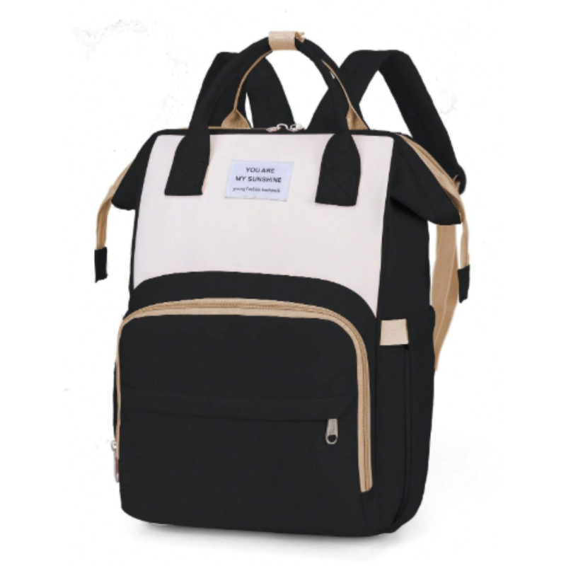 Upgraded Oxford Fabric Diaper Bag – Waterproof, Lightweight & Large Capacity with Insulated Bottle Holders