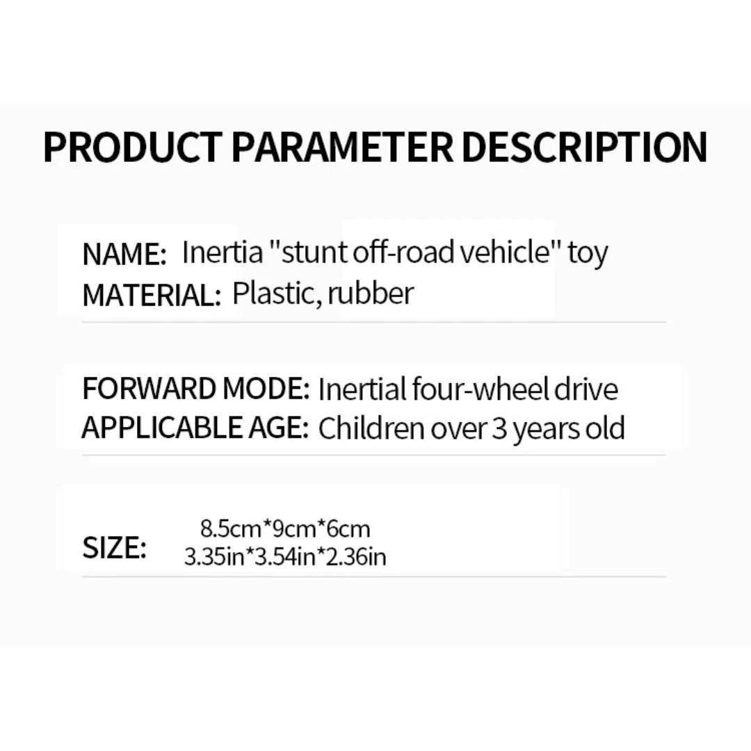 Color Matching Roll Car – Inertia-Powered 4WD Off-Road Toy Vehicle | Shockproof, Somersault & Fall-Resistant Huili Toy Car