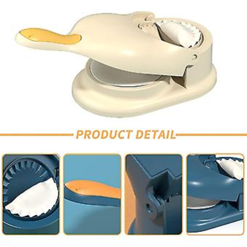 2-in-1 Dumpling Maker & Dough Press – Easy Homemade Dumplings, Wontons, Ravioli & More