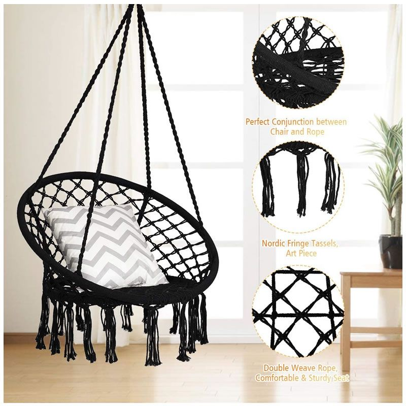Hanging Hammock Chair – Stylish & Comfortable Indoor/Outdoor Swing Seat