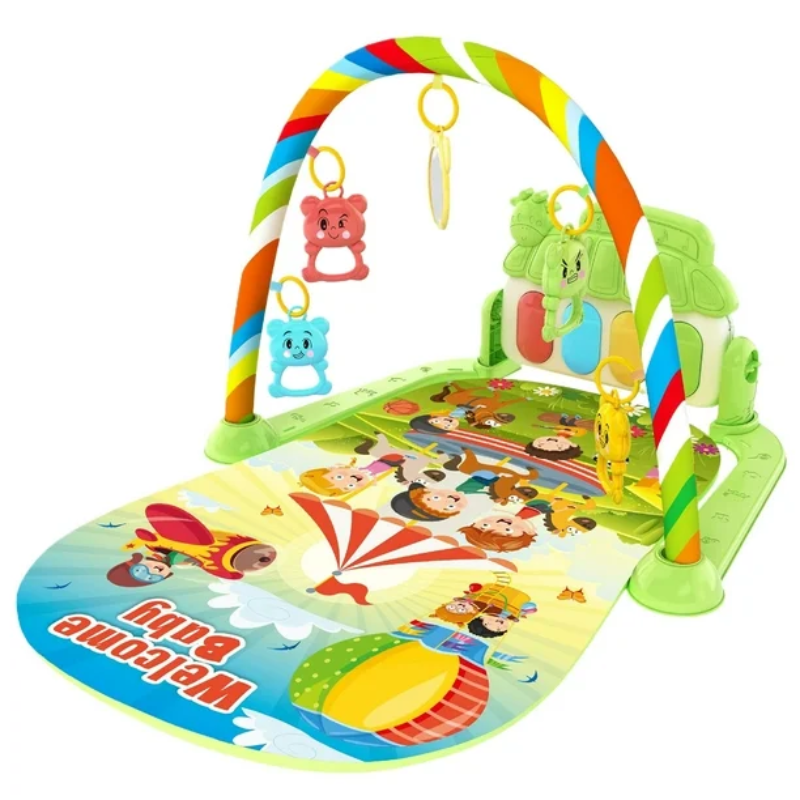 Glow & Grow Kick & Play Baby Piano Gym – Musical Activity Playmat for Newborns 0+ Months | Soft, Removable & Multi-Sensory Developmental Toy
