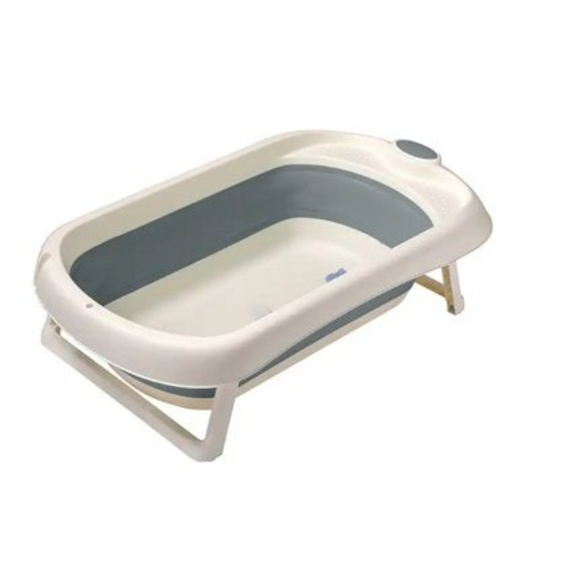 Baby Plastic Folding Bath Tub with Temperature Display – Safe, Spacious, and Convenient