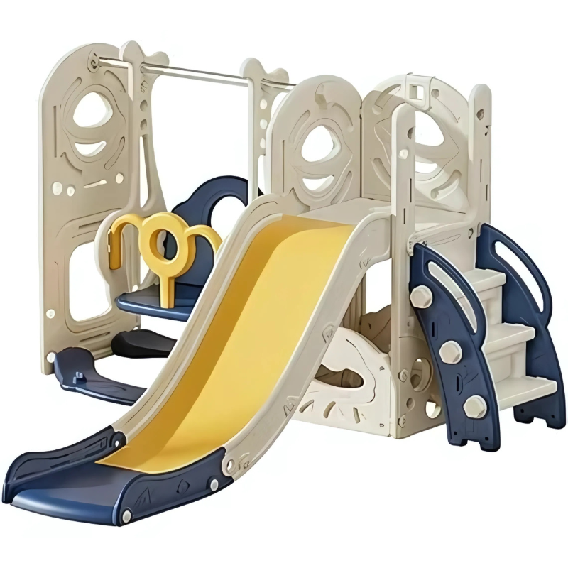 Children Playground Slide and Swing Set - Swings & Slide Combo (Multicolor)