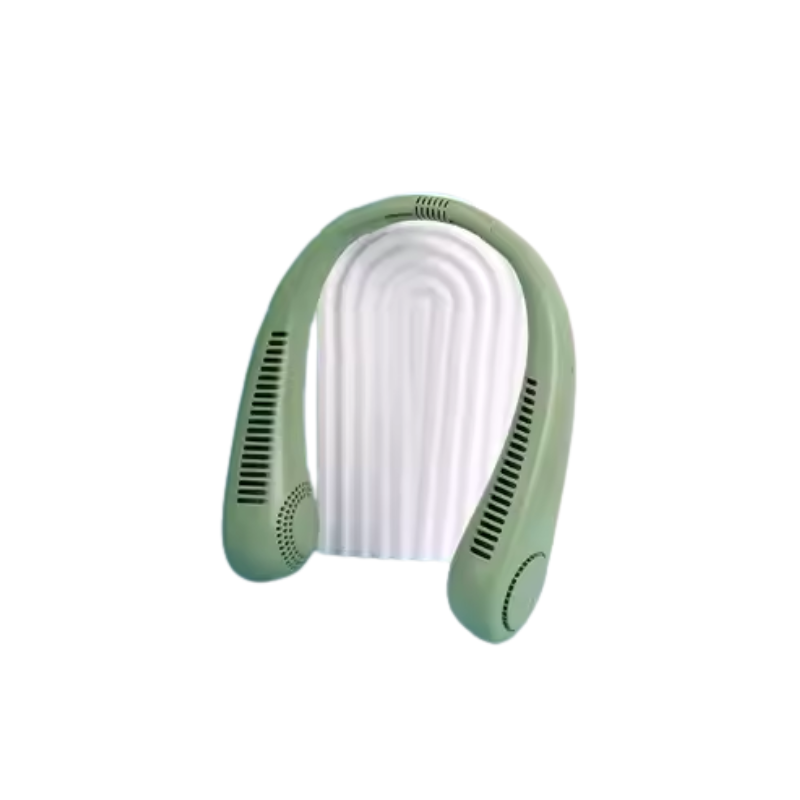 Portable Neck Fan - USB Rechargeable, Waterproof, Adjustable Wearable Fan for Travel, Office & Sports