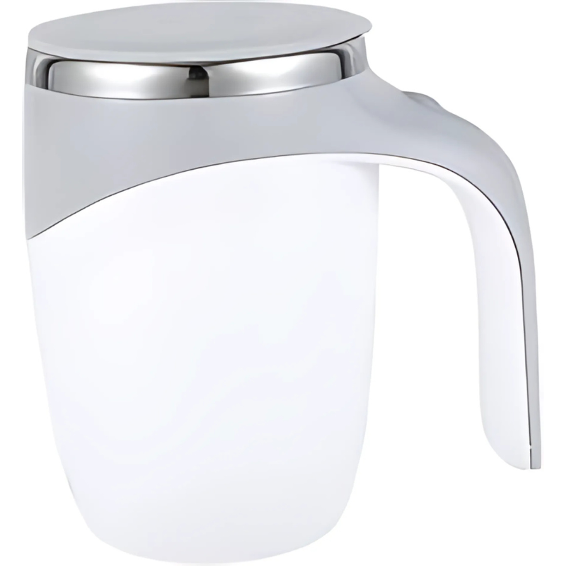 Home Portable Rechargeable Self Stirring Traveling Coffee Mug (14cm) Stainless Steel (400 ml)