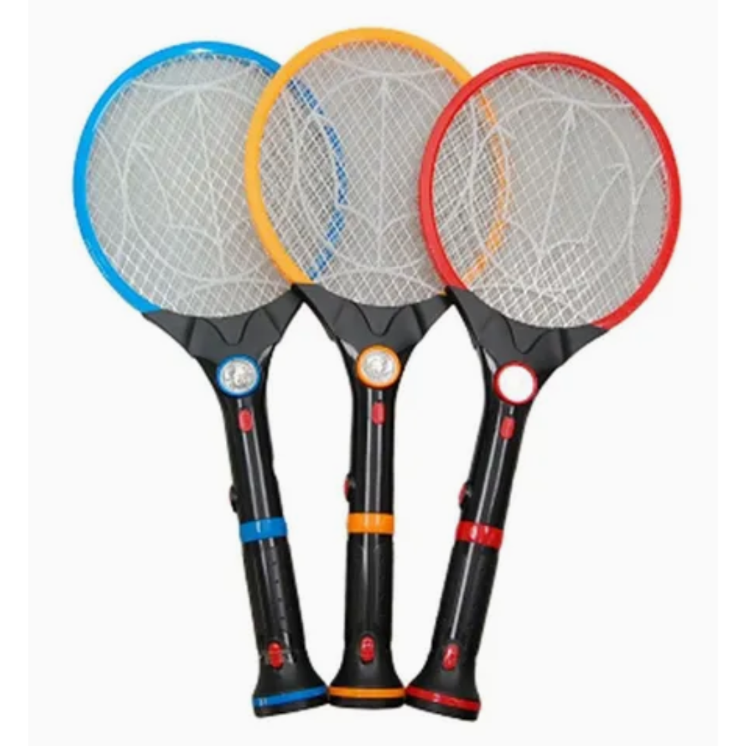 Electric Mosquito Killer Racket with Rechargeable Battery & Handle Light