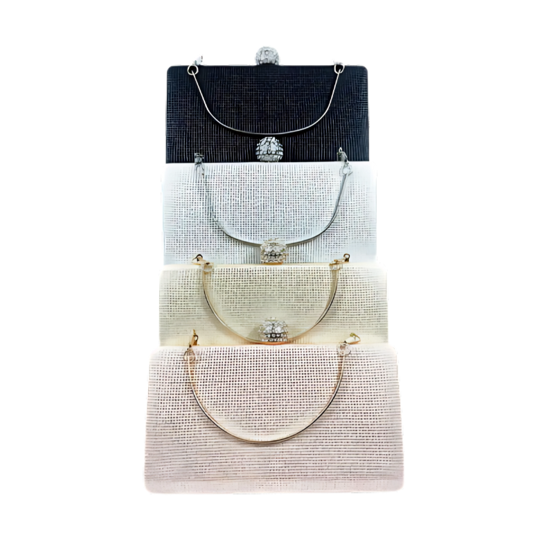 Elegant Crystal Clasp Evening Clutch Bag – Multiple Colors | Tidagifts