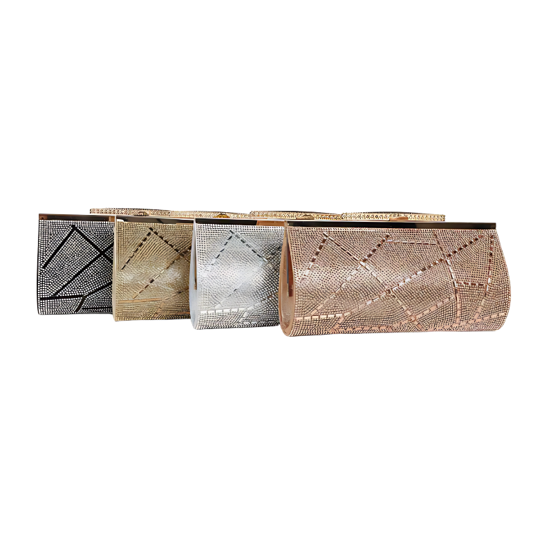 Glamorous Crystal Evening Clutch Purse – Available in Black, Gold, Silver, and Rose Gold | TidaGifts Online Store