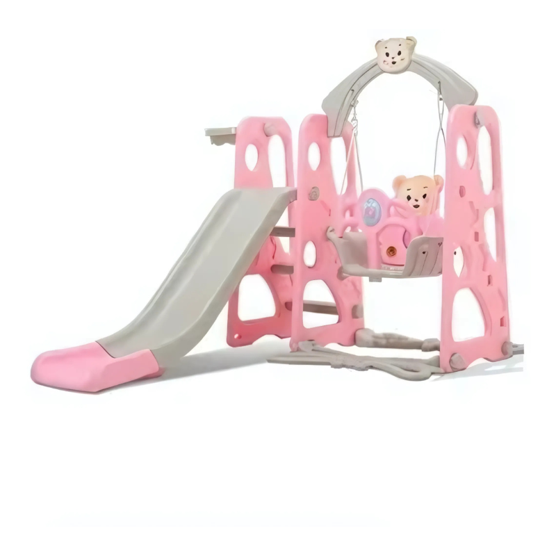 3-in-1 Swing and Slide Set for Kids – Freestanding Climber with Slide, Swing, and Basketball Stand