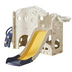 Slide for Toddlers with Basket Hoop Kids (Multicolor)