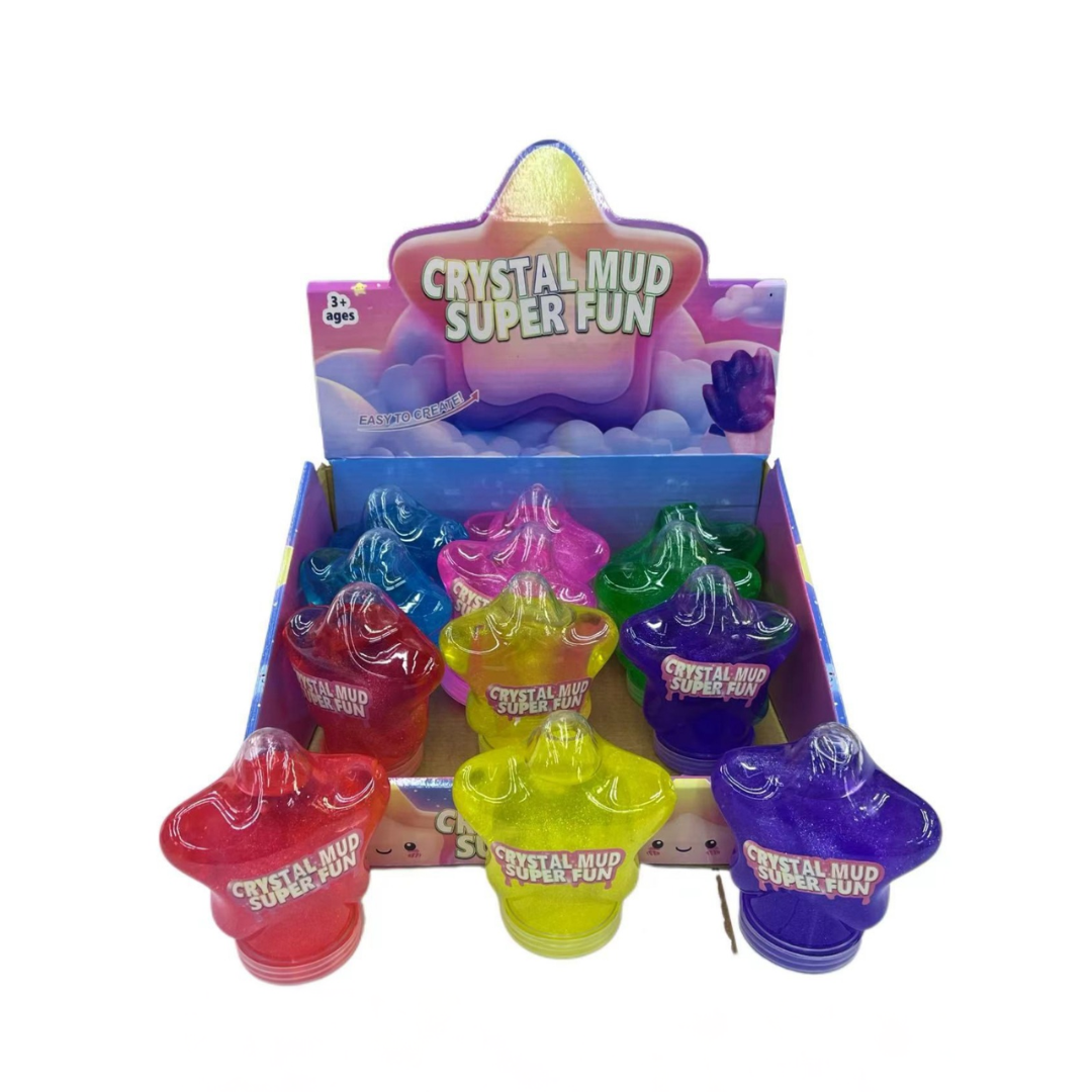 🌈 Crystal Mud Super Fun – Colorful Glitter Slime Toy for Kids!