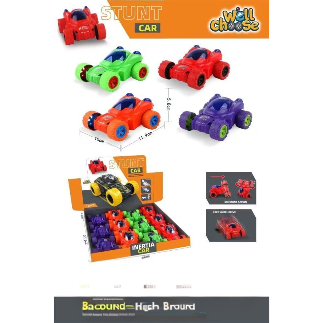 🏎️ Inertia Stunt Spin Car – 360° Rotating Toy Car for Kids