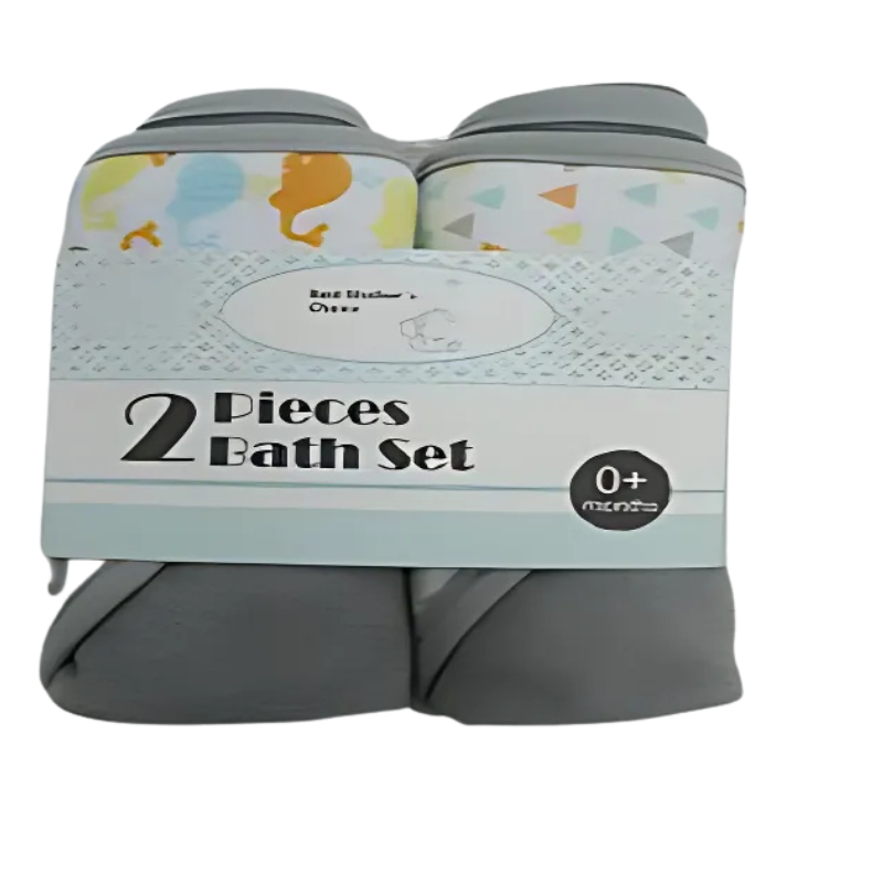 Luxury Soft Cotton Bath Towels – Set of 2 | Ultra-Absorbent & Quick-Drying